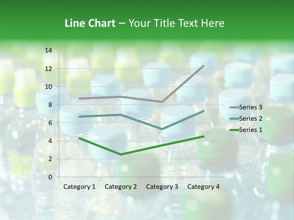 A Group Of Bottled Water Bottles Sitting On Top Of A Table PowerPoint Template
