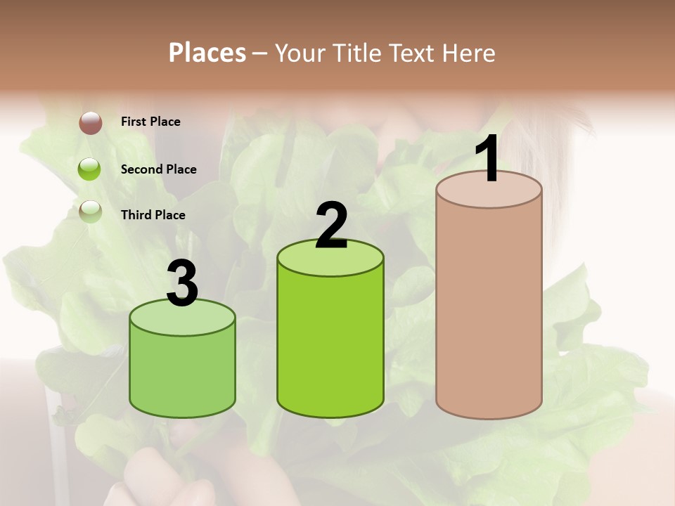 Beautiful Vegetable Cosmetics PowerPoint Template