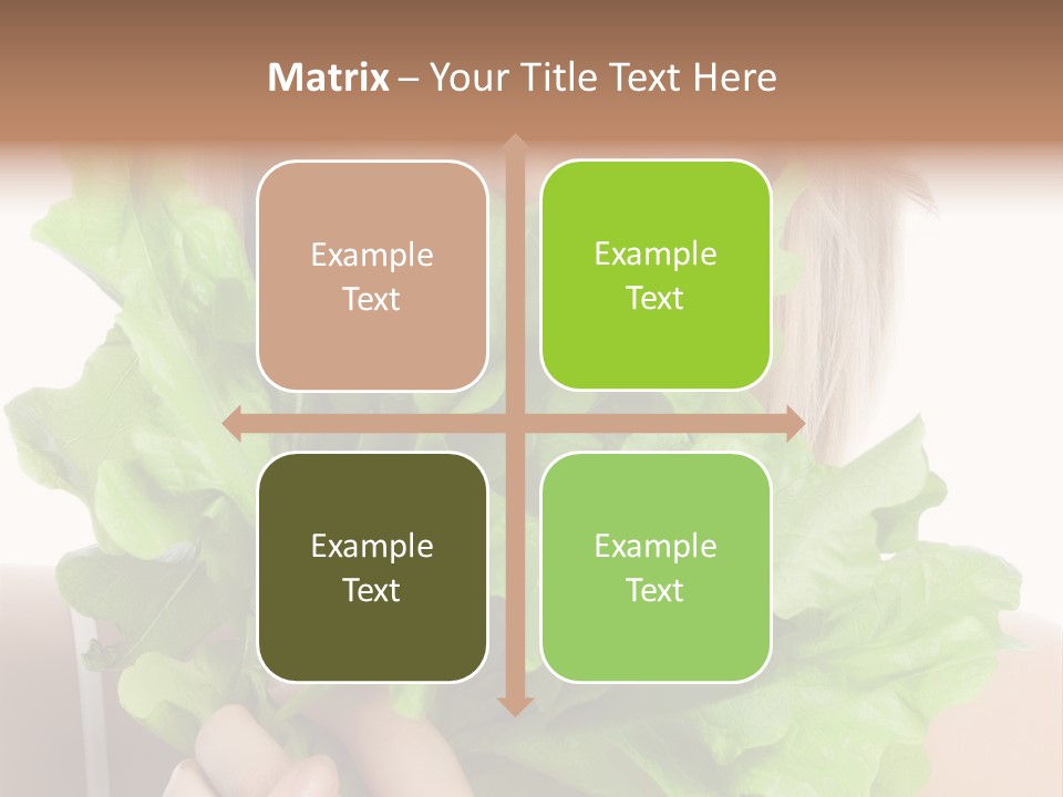 Beautiful Vegetable Cosmetics PowerPoint Template