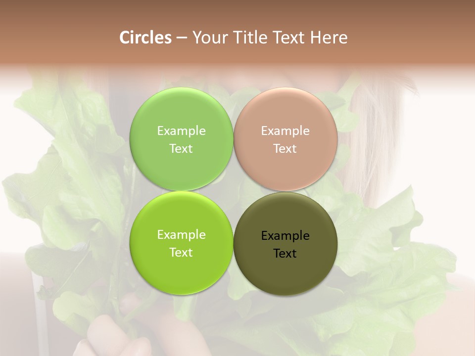 Beautiful Vegetable Cosmetics PowerPoint Template