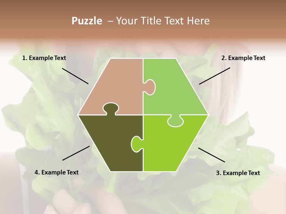 Beautiful Vegetable Cosmetics PowerPoint Template