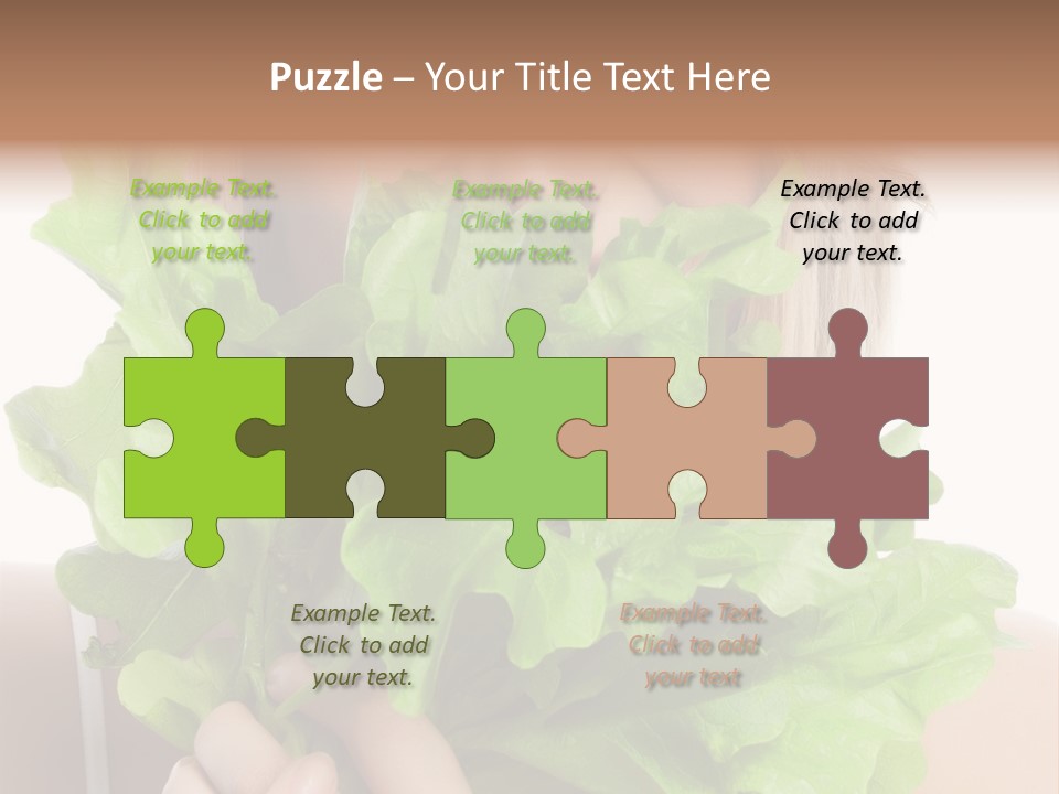 Beautiful Vegetable Cosmetics PowerPoint Template