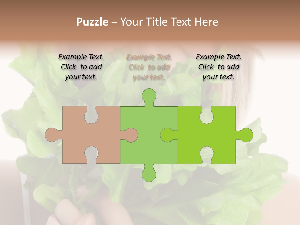 Beautiful Vegetable Cosmetics PowerPoint Template