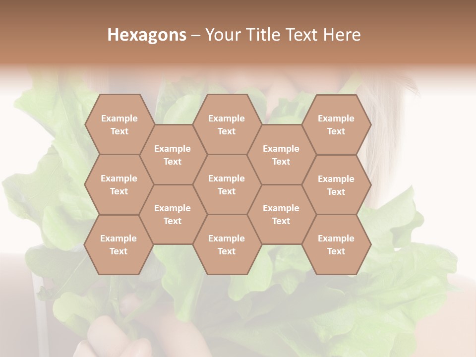 Beautiful Vegetable Cosmetics PowerPoint Template