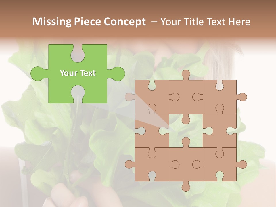 Beautiful Vegetable Cosmetics PowerPoint Template