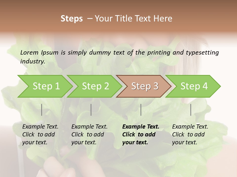Beautiful Vegetable Cosmetics PowerPoint Template