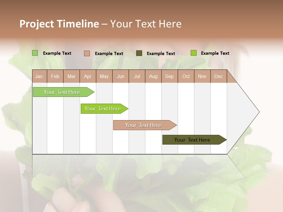 Beautiful Vegetable Cosmetics PowerPoint Template