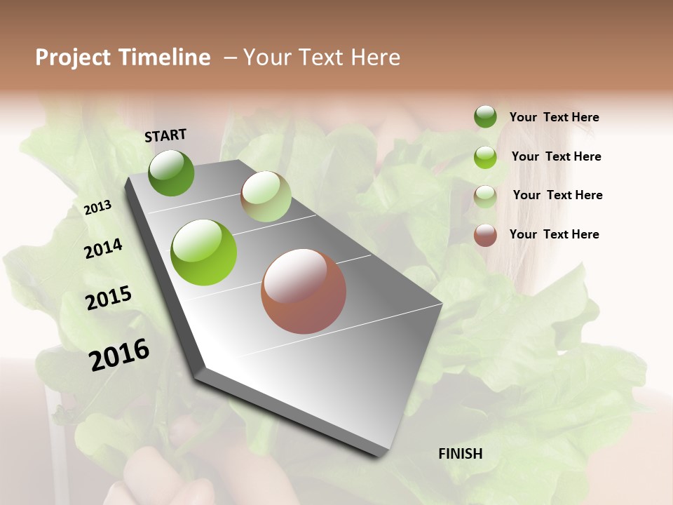 Beautiful Vegetable Cosmetics PowerPoint Template