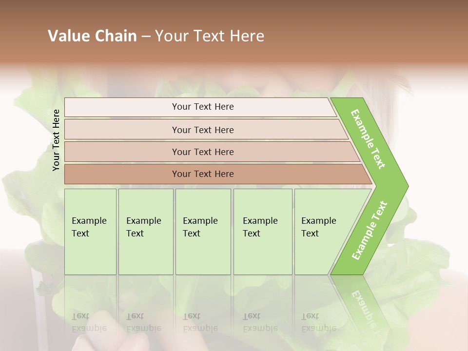 Beautiful Vegetable Cosmetics PowerPoint Template