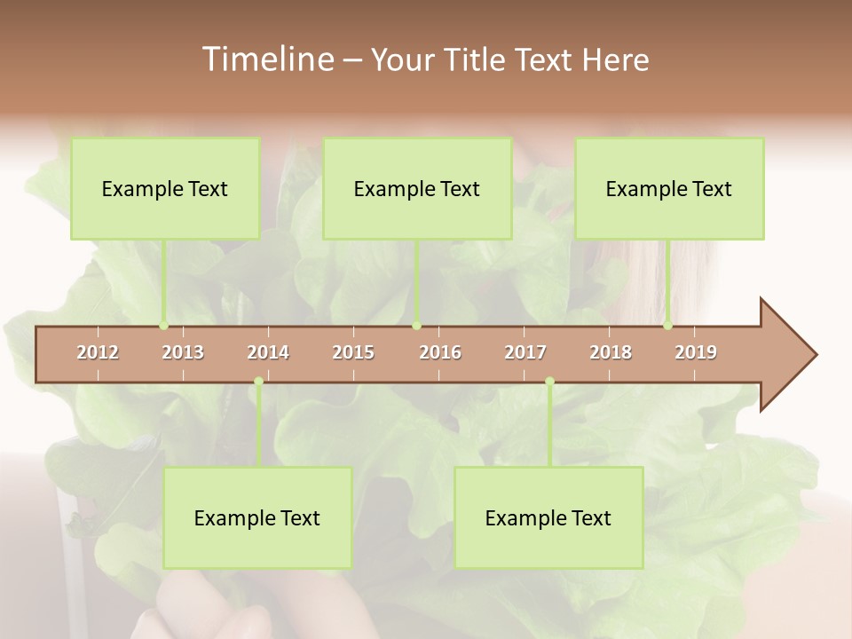 Beautiful Vegetable Cosmetics PowerPoint Template