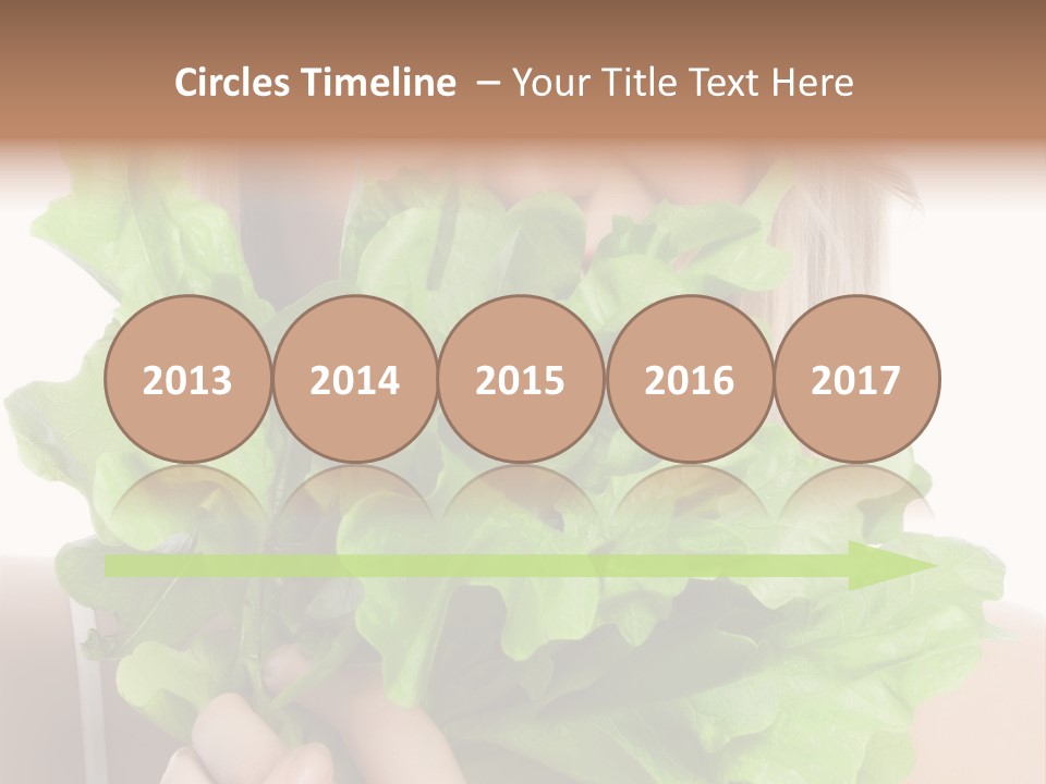 Beautiful Vegetable Cosmetics PowerPoint Template