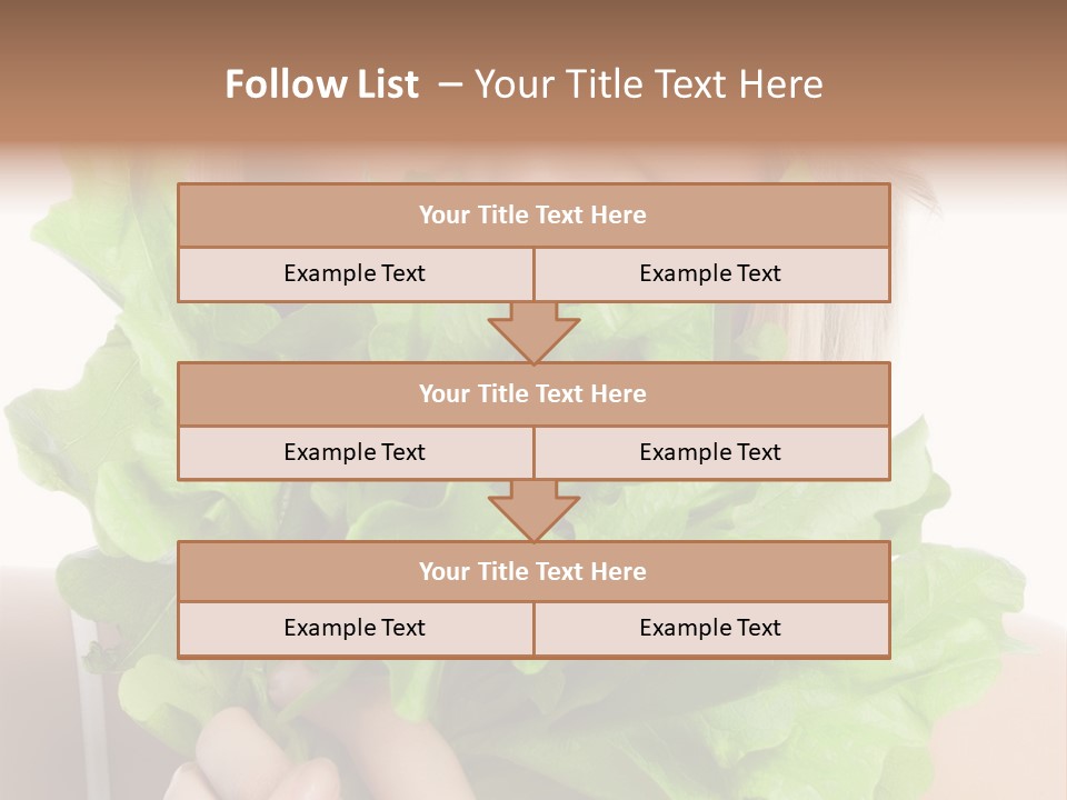 Beautiful Vegetable Cosmetics PowerPoint Template