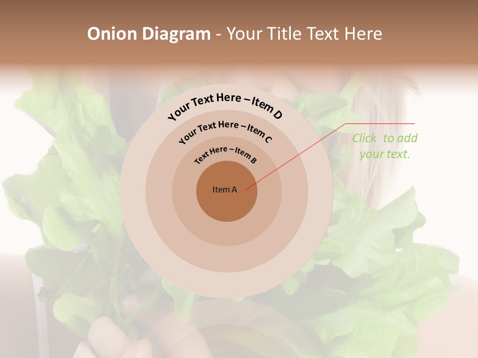 Beautiful Vegetable Cosmetics PowerPoint Template