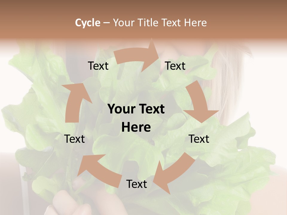 Beautiful Vegetable Cosmetics PowerPoint Template