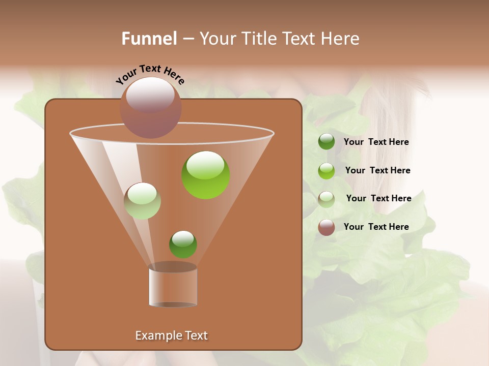 Beautiful Vegetable Cosmetics PowerPoint Template