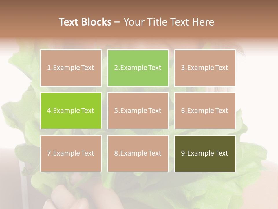 Beautiful Vegetable Cosmetics PowerPoint Template