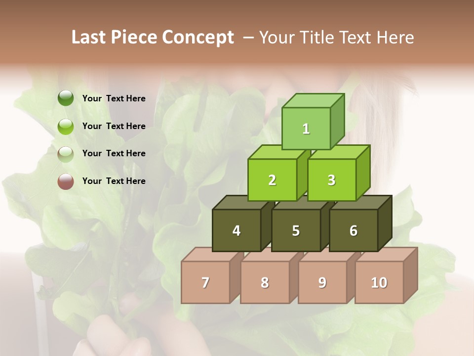 Beautiful Vegetable Cosmetics PowerPoint Template