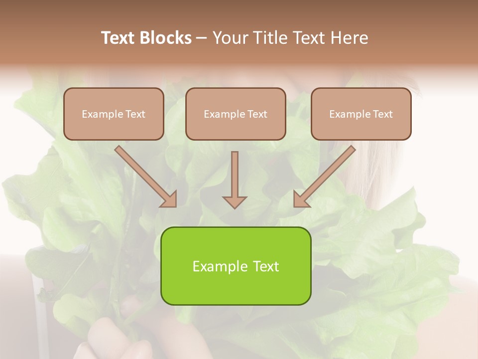 Beautiful Vegetable Cosmetics PowerPoint Template