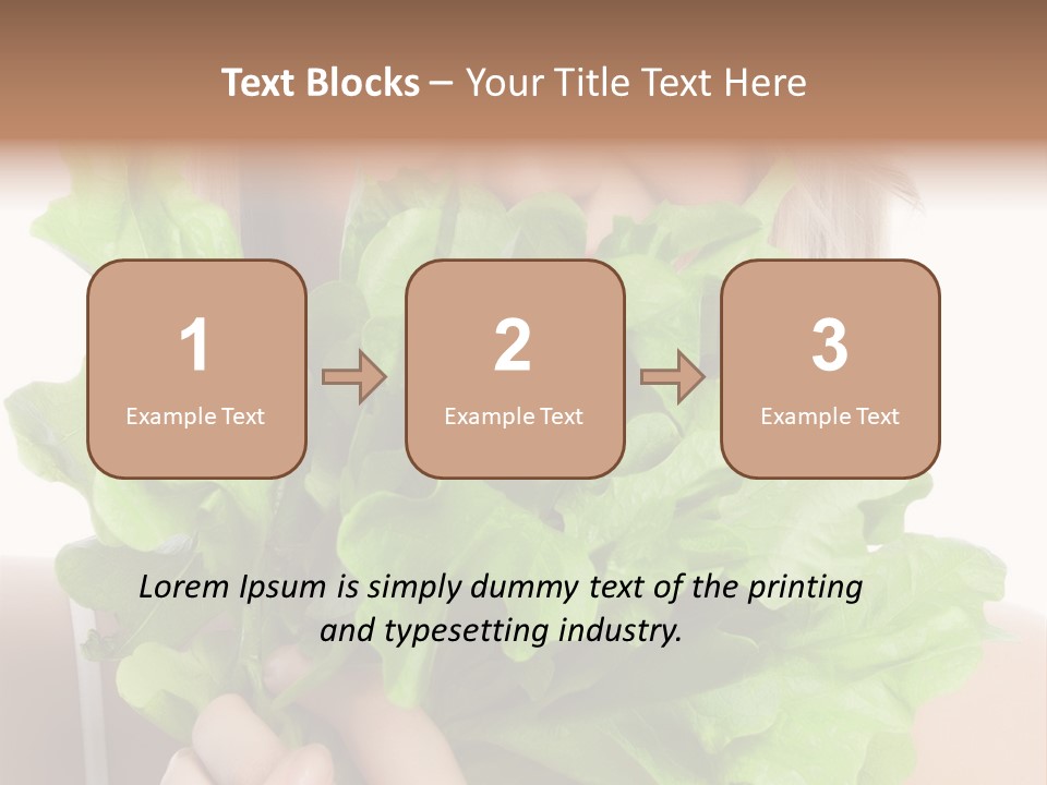 Beautiful Vegetable Cosmetics PowerPoint Template