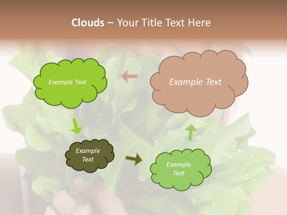 Beautiful Vegetable Cosmetics PowerPoint Template