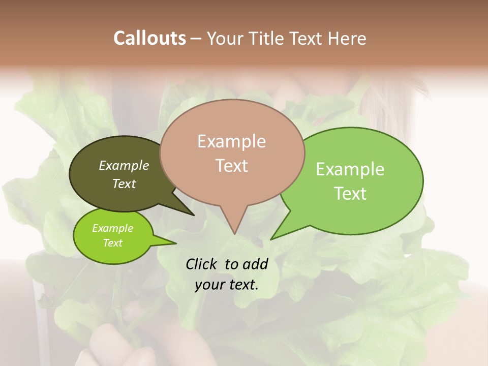 Beautiful Vegetable Cosmetics PowerPoint Template