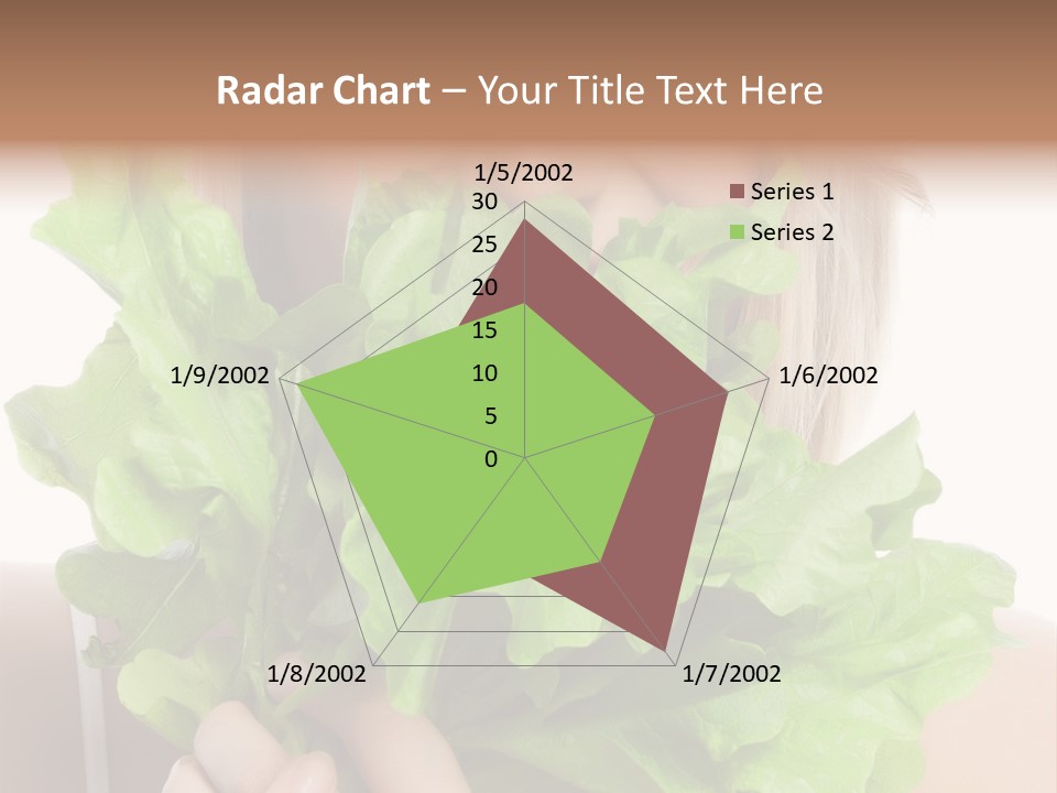Beautiful Vegetable Cosmetics PowerPoint Template