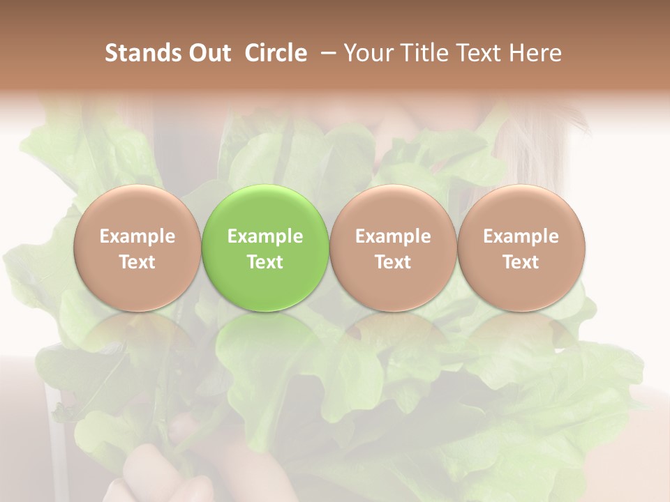 Beautiful Vegetable Cosmetics PowerPoint Template