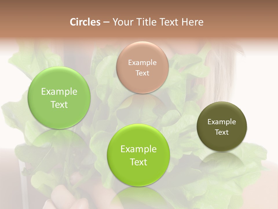 Beautiful Vegetable Cosmetics PowerPoint Template