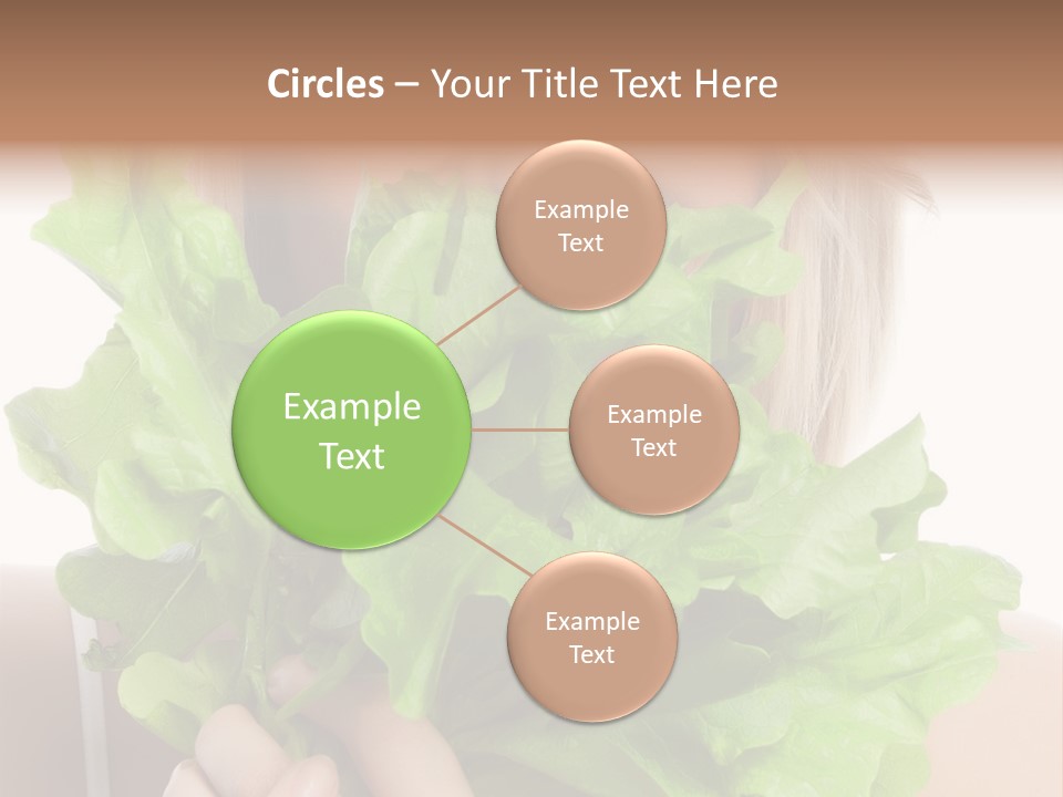 Beautiful Vegetable Cosmetics PowerPoint Template