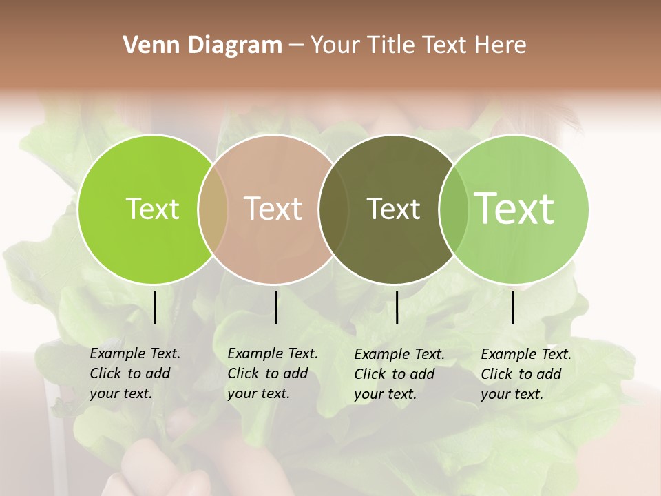 Beautiful Vegetable Cosmetics PowerPoint Template