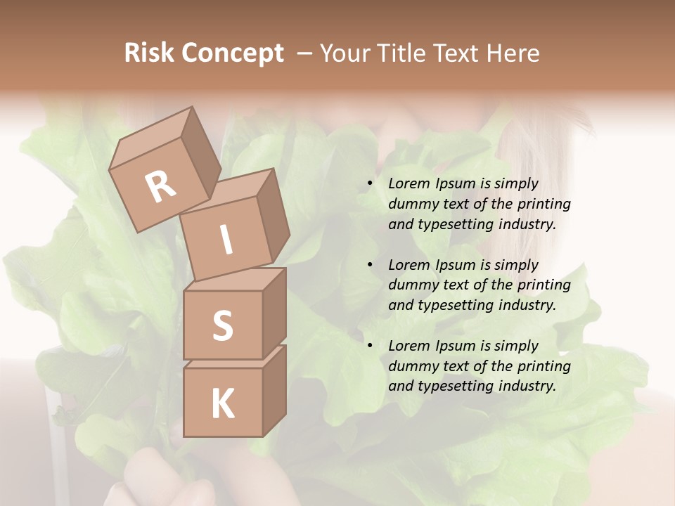 Beautiful Vegetable Cosmetics PowerPoint Template