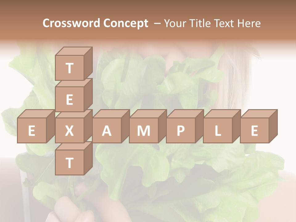 Beautiful Vegetable Cosmetics PowerPoint Template