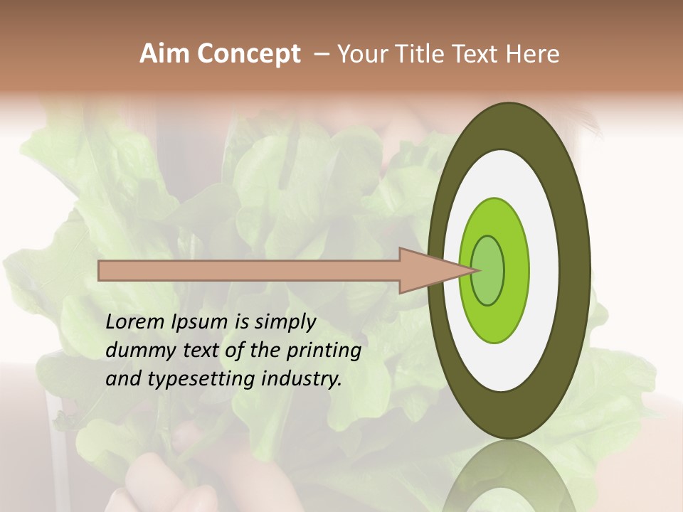 Beautiful Vegetable Cosmetics PowerPoint Template