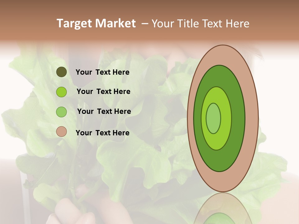 Beautiful Vegetable Cosmetics PowerPoint Template