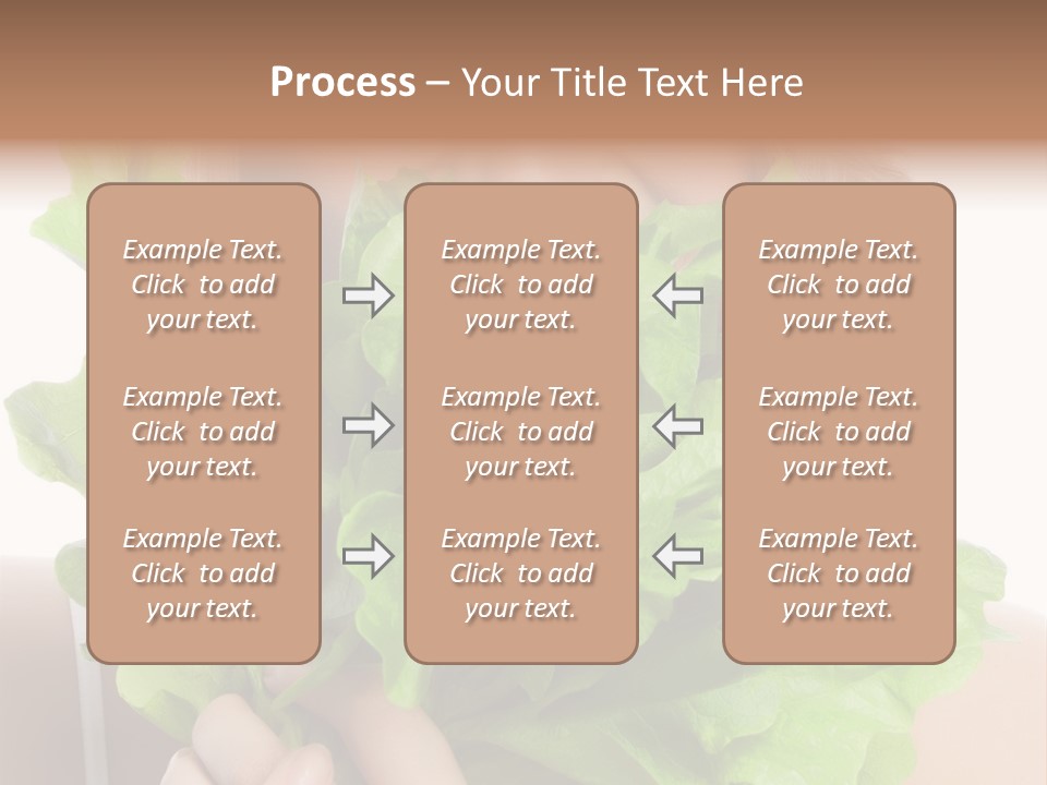 Beautiful Vegetable Cosmetics PowerPoint Template