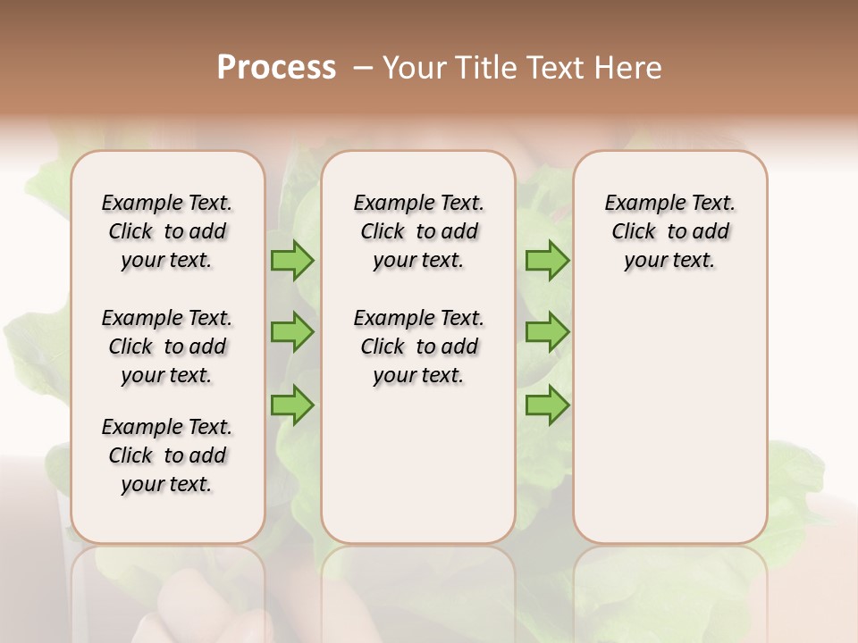 Beautiful Vegetable Cosmetics PowerPoint Template