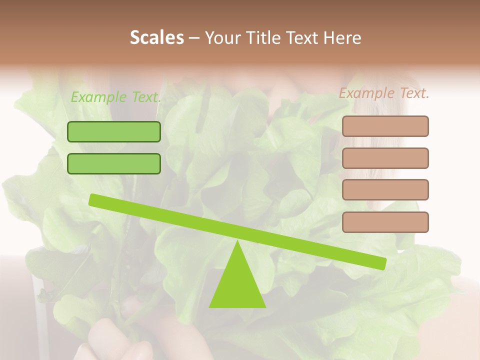 Beautiful Vegetable Cosmetics PowerPoint Template