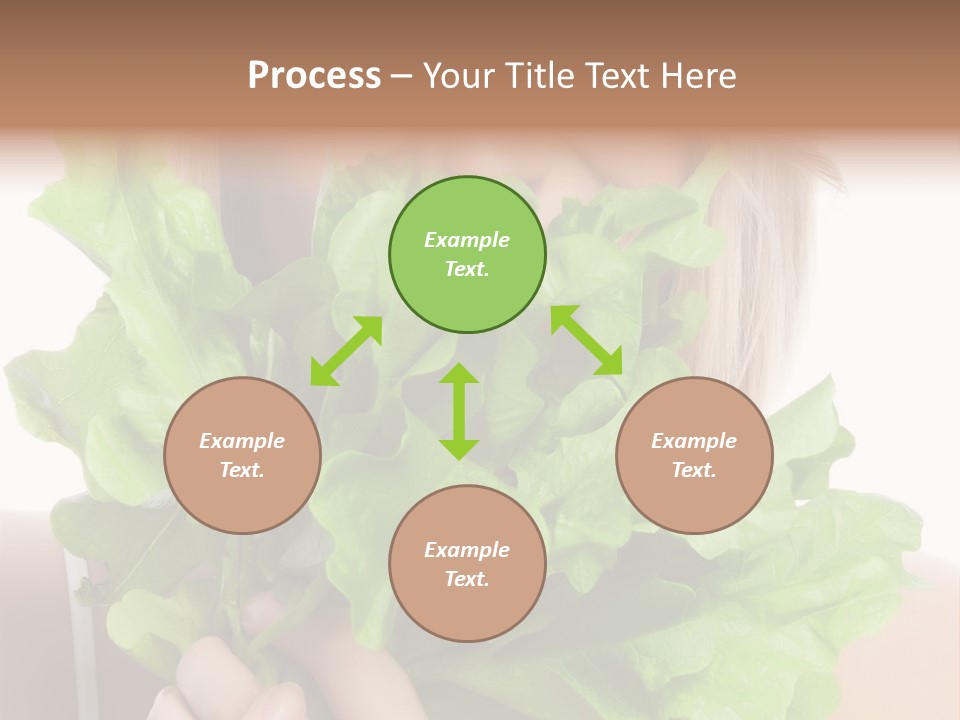 Beautiful Vegetable Cosmetics PowerPoint Template