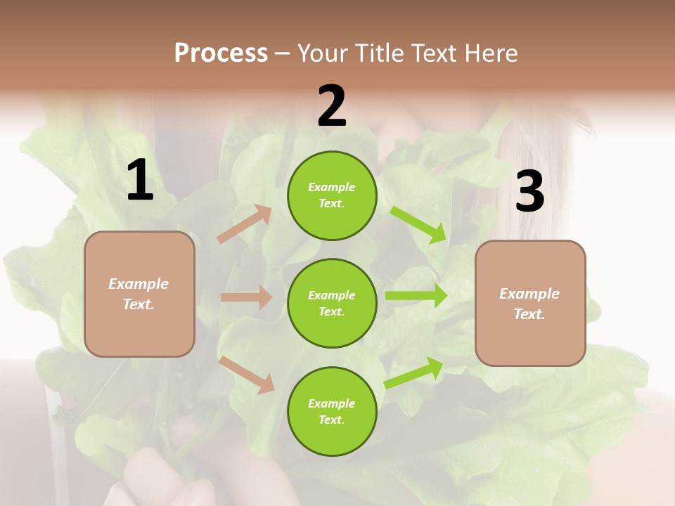 Beautiful Vegetable Cosmetics PowerPoint Template
