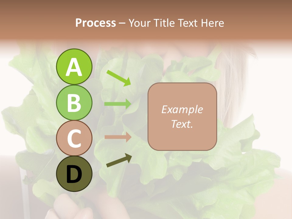 Beautiful Vegetable Cosmetics PowerPoint Template