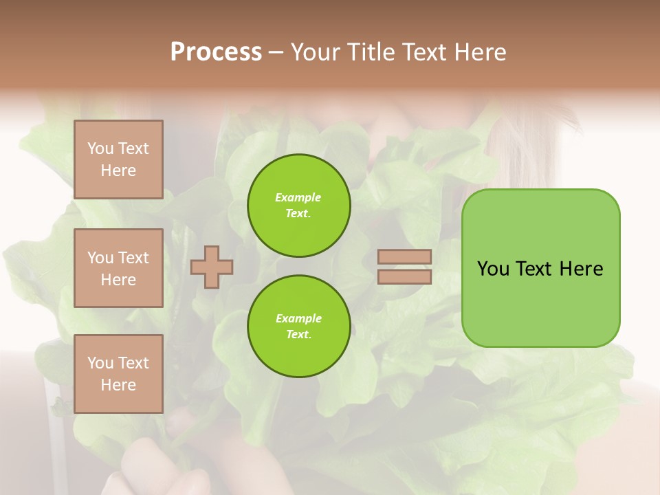 Beautiful Vegetable Cosmetics PowerPoint Template