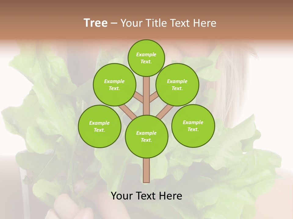 Beautiful Vegetable Cosmetics PowerPoint Template