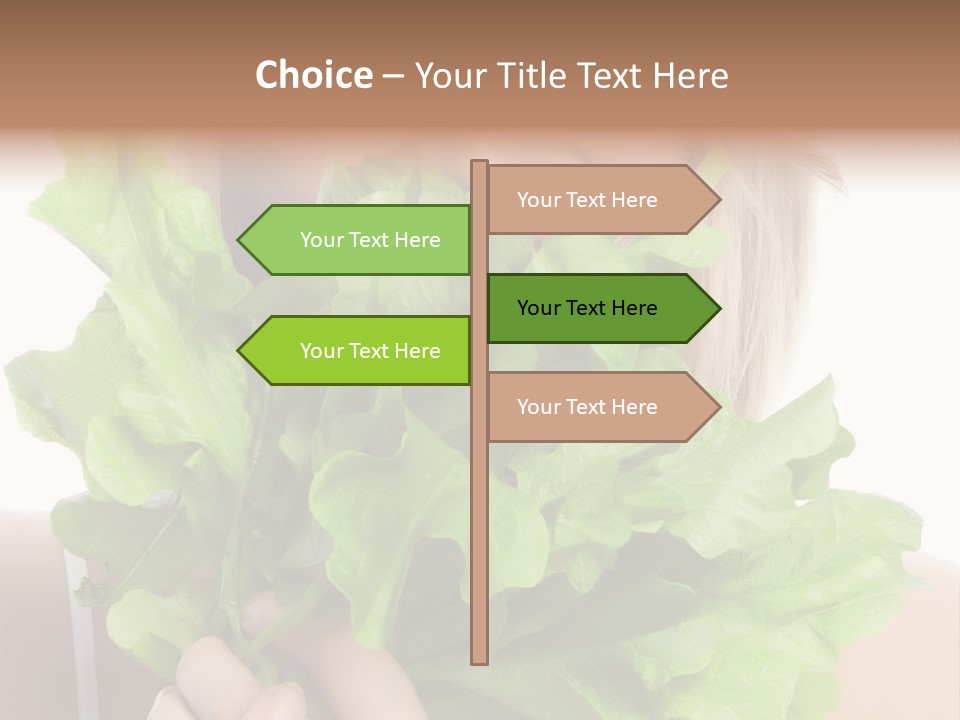 Beautiful Vegetable Cosmetics PowerPoint Template