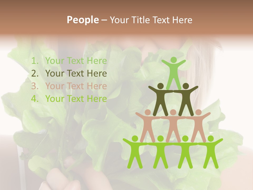 Beautiful Vegetable Cosmetics PowerPoint Template