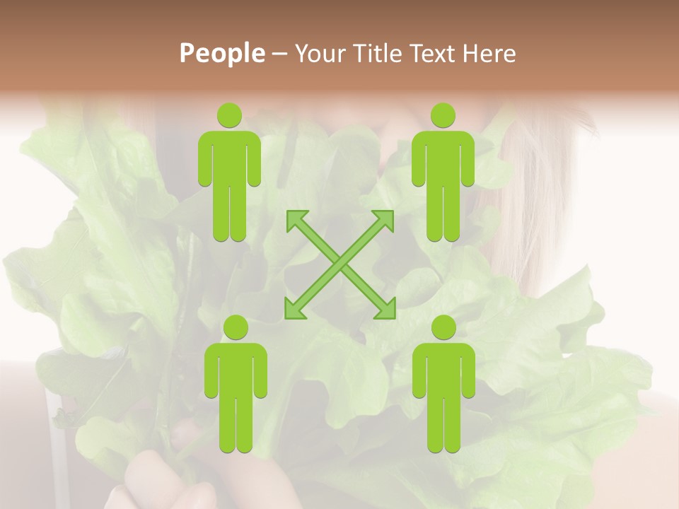 Beautiful Vegetable Cosmetics PowerPoint Template