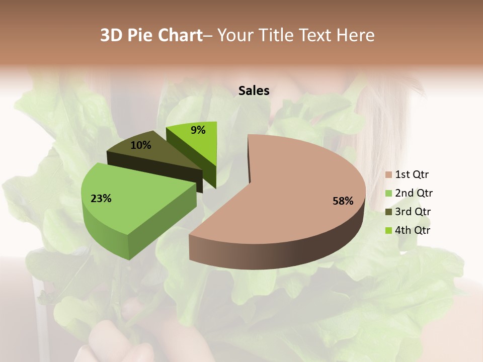 Beautiful Vegetable Cosmetics PowerPoint Template