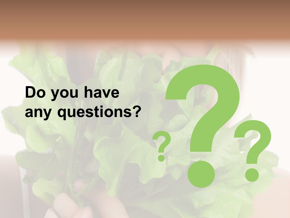 Beautiful Vegetable Cosmetics PowerPoint Template