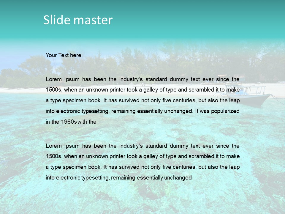 Paradise Nature Meno PowerPoint Template