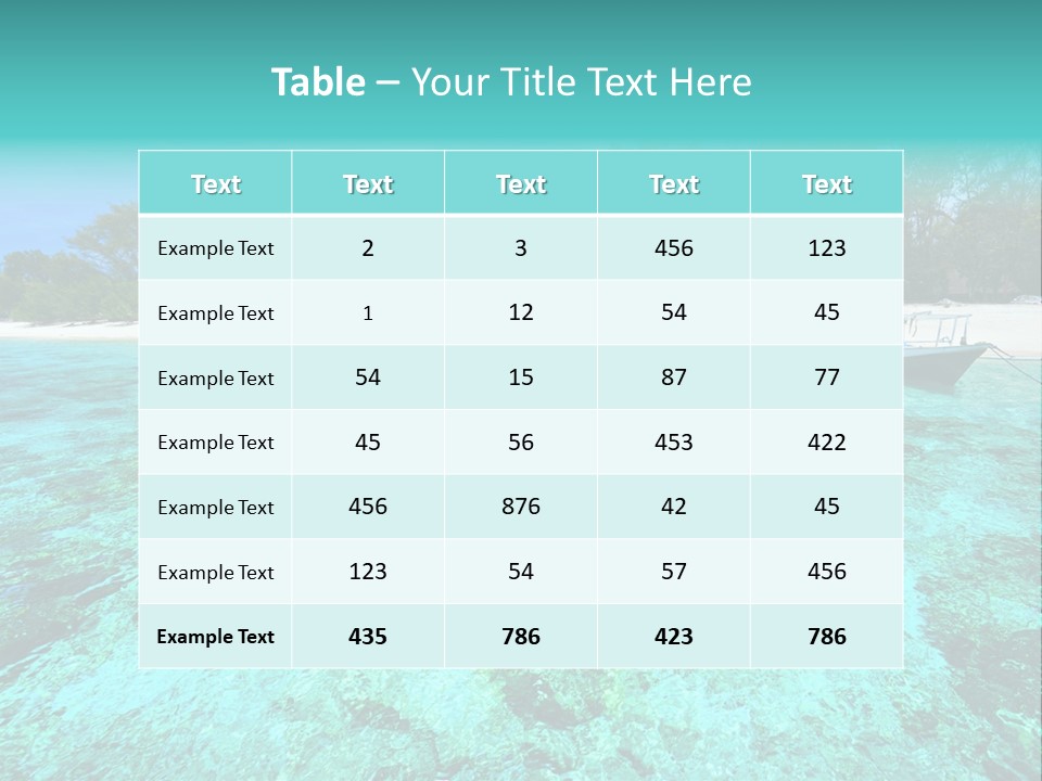 Paradise Nature Meno PowerPoint Template