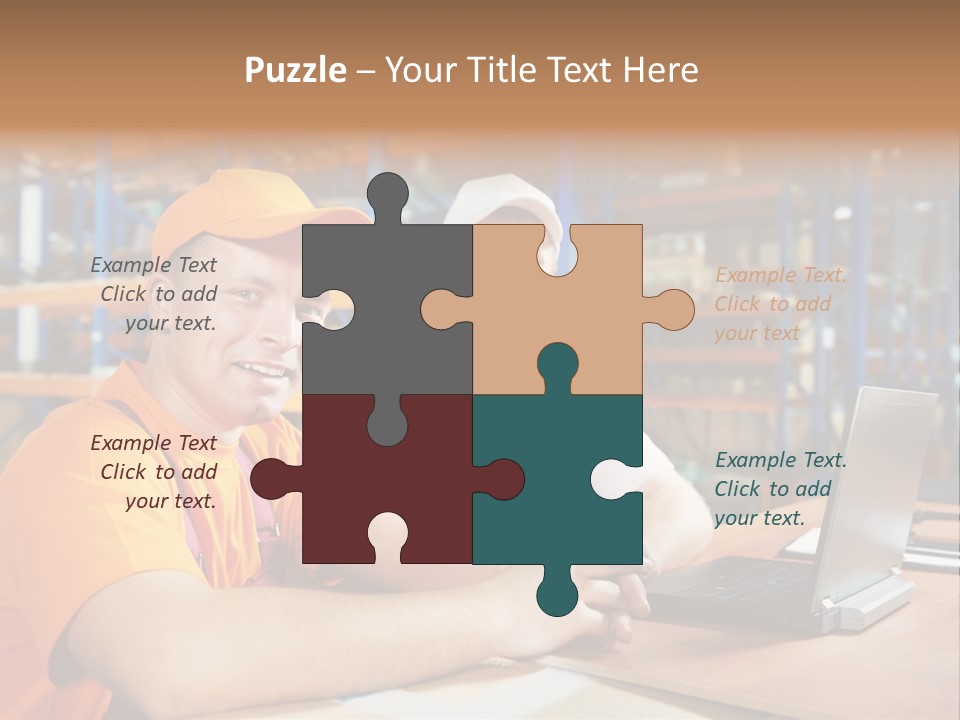 Pallet Logistics Crate PowerPoint Template